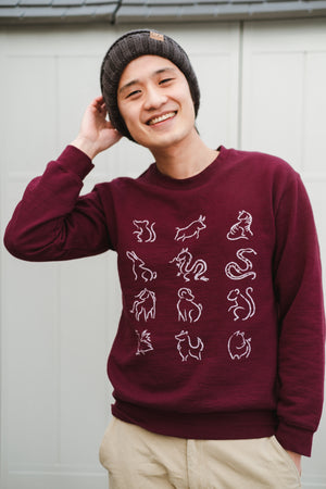 Chinese Zodiac Crewneck Sweatshirt (Men's)