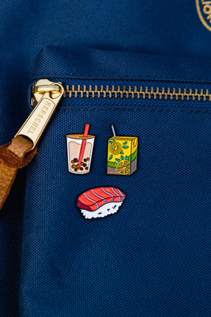 Triple Enamel Pin Set