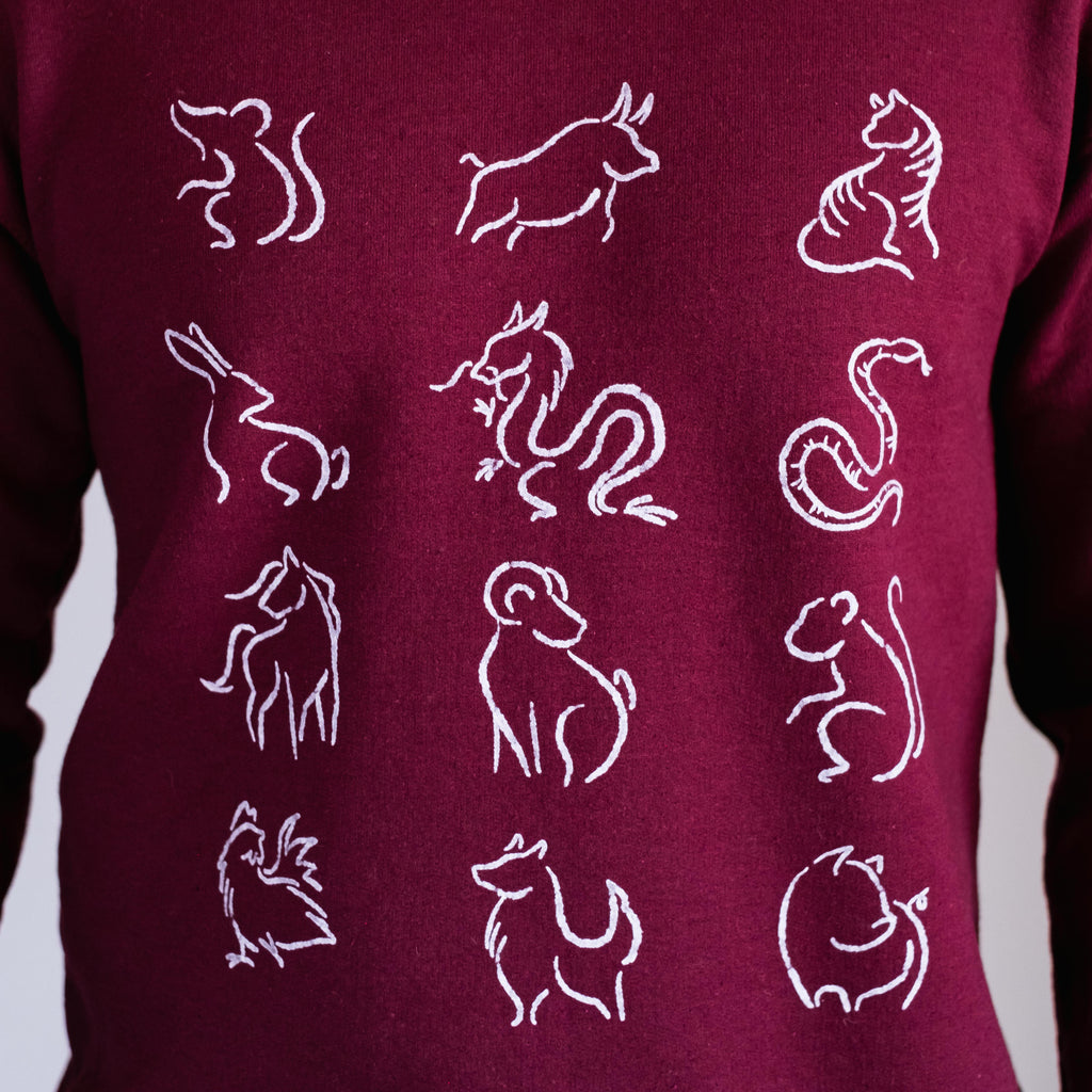 Chinese Zodiac Crewneck Sweatshirt (Men's)