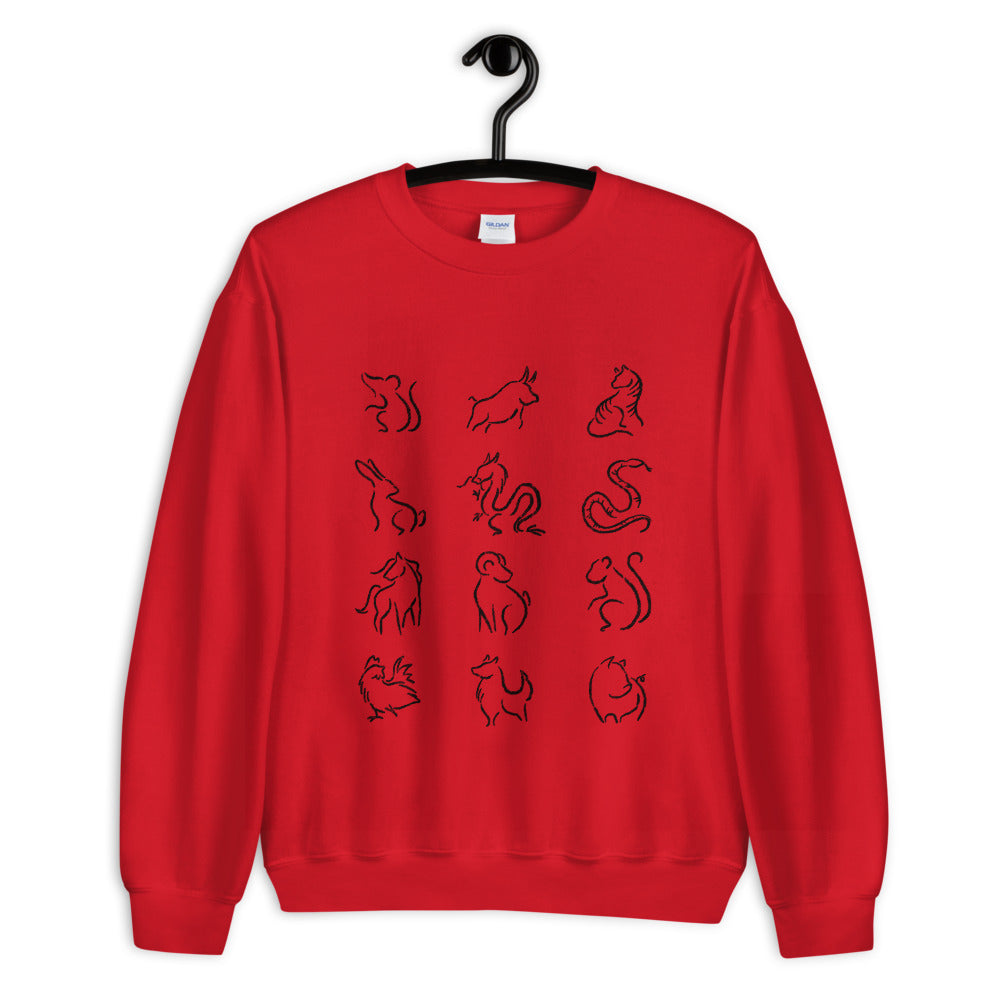 Chinese Zodiac Crewneck Sweatshirt (Men's)