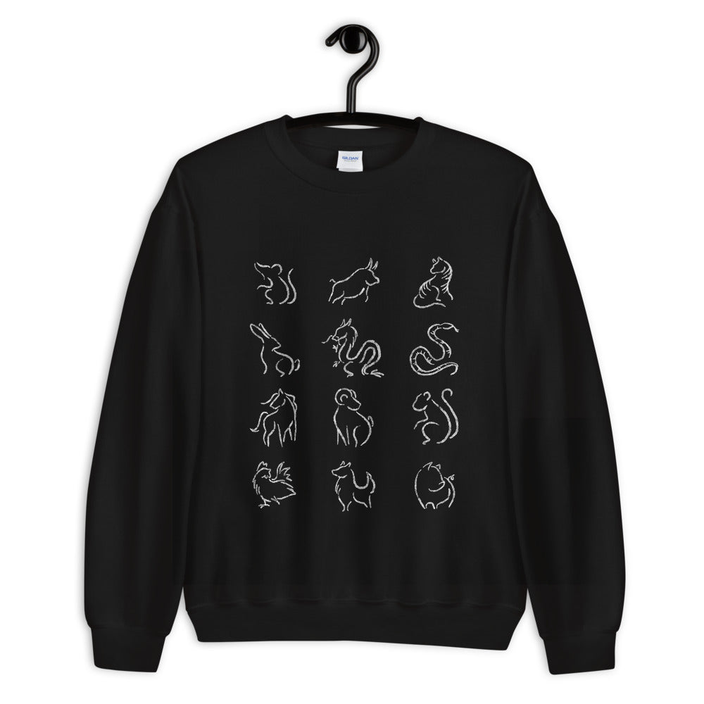 Chinese Zodiac Crewneck Sweatshirt (Men's)